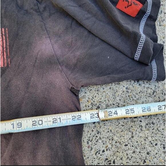 Vintage Y2k No Boundaries DJ Turntable Sunfaded T-Shirt Black Size Large Skate - Picture 3 of 4